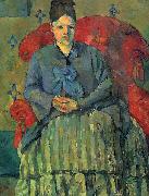 Paul Cezanne Portrat der Mme Cezanne in rotem Lehnstuhl Sweden oil painting artist